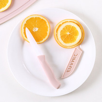 Cut fruit and vegetable knife Kitchen utensils Ceramic three-piece set 3-piece household cut apple board fruit knife Paring knife