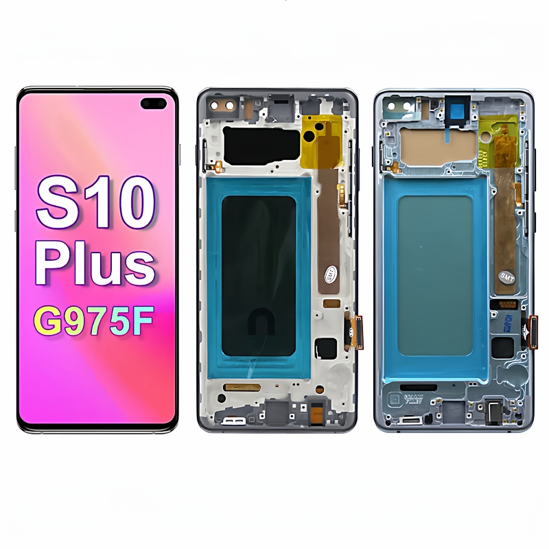 Suitable for Samsung Galaxy S10Plus Screen Assembly S10+ G9750 Mobile Phone Display Assembly with Frame