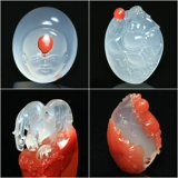 Красная агатовая подвеска, чай Тегуаньинь, резное украшение в руку