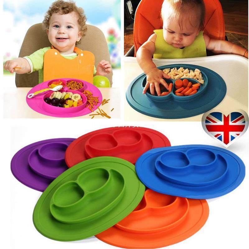 Table Mat Baby Silicone Plate Mat Silicone Tray-Non-slip Min