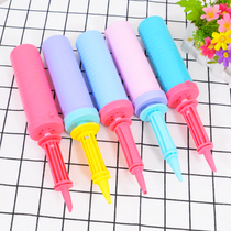 Macaron color manual pump balloon electric pump Hand push foot step inflatable tube Household blow balloon tool