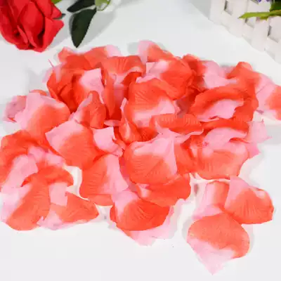 Marriage proposal confession romantic decoration wedding wedding room layout simulation rose hand flower non-woven petals
