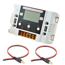 Solar controller with four DC holes 12V24V30A backlight screen photovoltaic solar charge controller host
