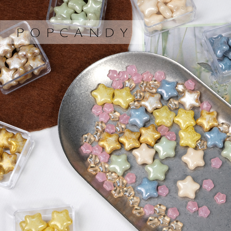 Czech Glass Star Beads DIY Bracelet Necklace Earrings Imported Vintage Handmade Imported Bead Styles Collection Czech Glass Star Beads DIY Bracelet Necklace Earrings Imported Vintage Handmade Imported Bead Styles Collection