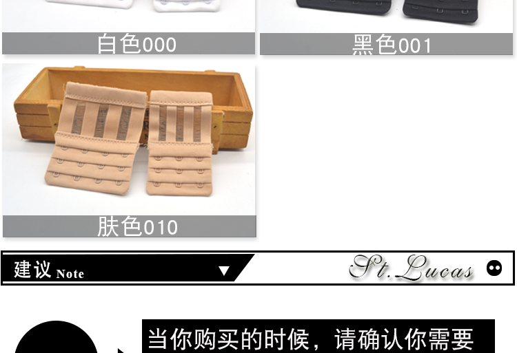 Mới khóa dài áo ngực mở rộng khóa khóa tăng trưởng 4 khóa 4 khóa bốn phụ kiện móc cộng với dây đeo áo ngực khóa moc khoa noi rong ao nguc
