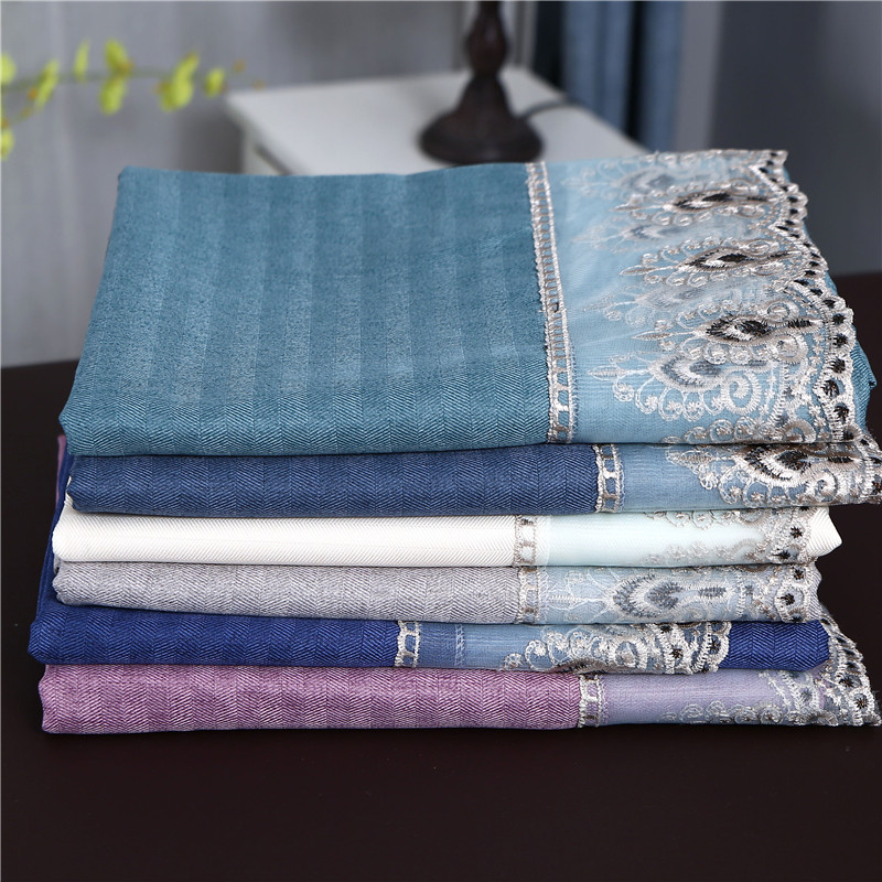 New lace beauty salon massage spa pushes sheet beauty bed to keep warm Italian velvet colored beds