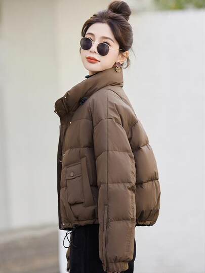 Jiujiang Short Down Jacket Women's Autumn and Winter 2025 New Style Fashionable Western Design Unique Popular Popular Jacket