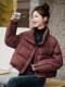 European Internet celebrity hot style retro Hong Kong style high-end small white duck down jacket for women 2025 winter wear