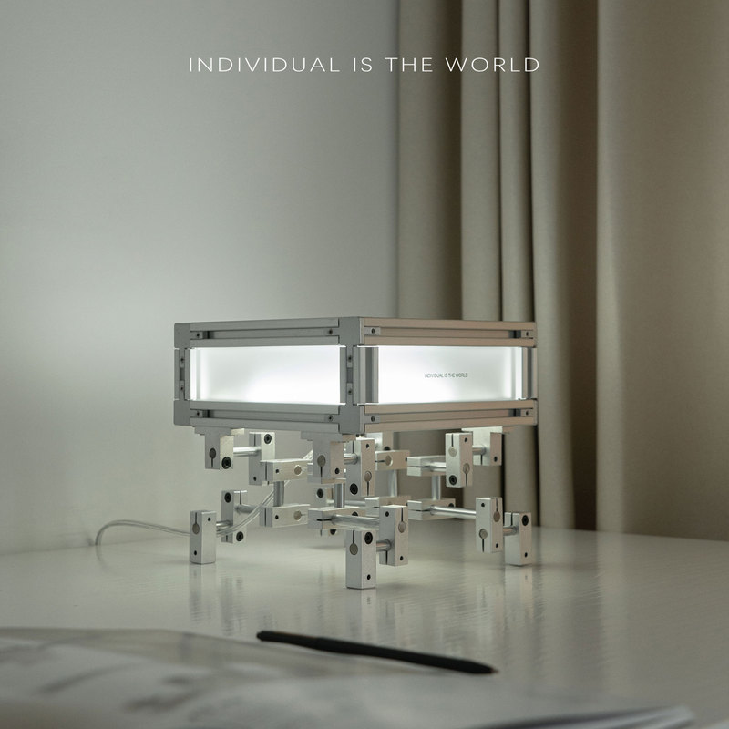 Iitw Original Desktop Lamp Industrial Style Square Living Room Bedroom Study Desktop Art Ornament Atmosphere Lamp Table Lamp