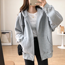 Even cap cardiff women 2022 spring 100 hitch loose pure color plus suede thickened casual coat women ins tide