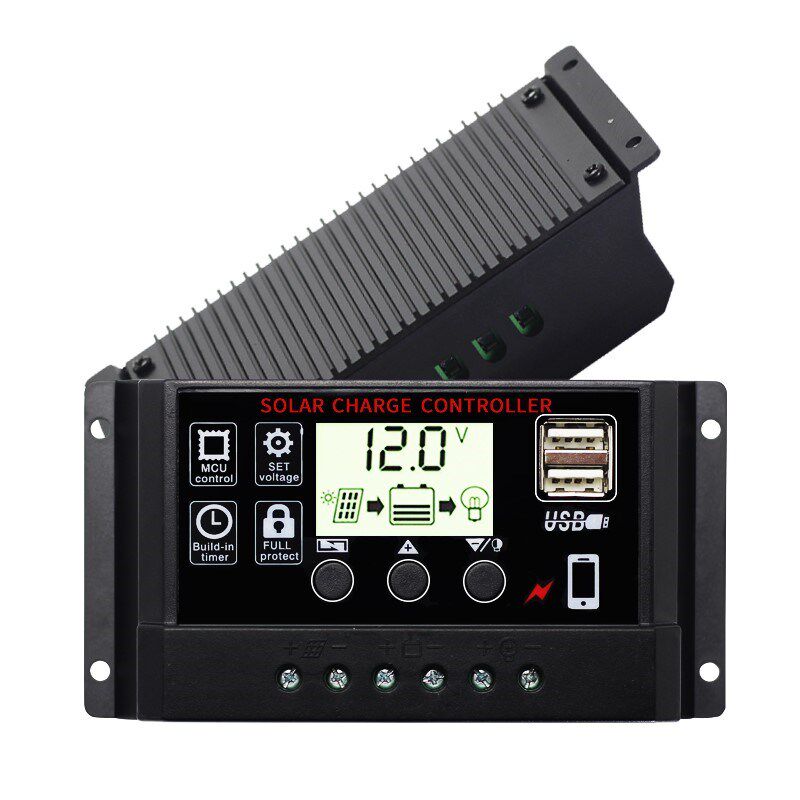 Solar controller 12v24v fully automatic light control street lamp panel charging photovoltaic power conversion controller
