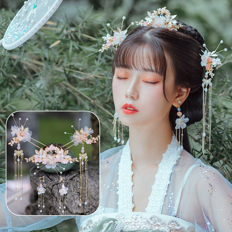古风汉服假发头饰,超仙流苏发饰,古装仙女风日常必备!👑 -发包-淘宝百科网