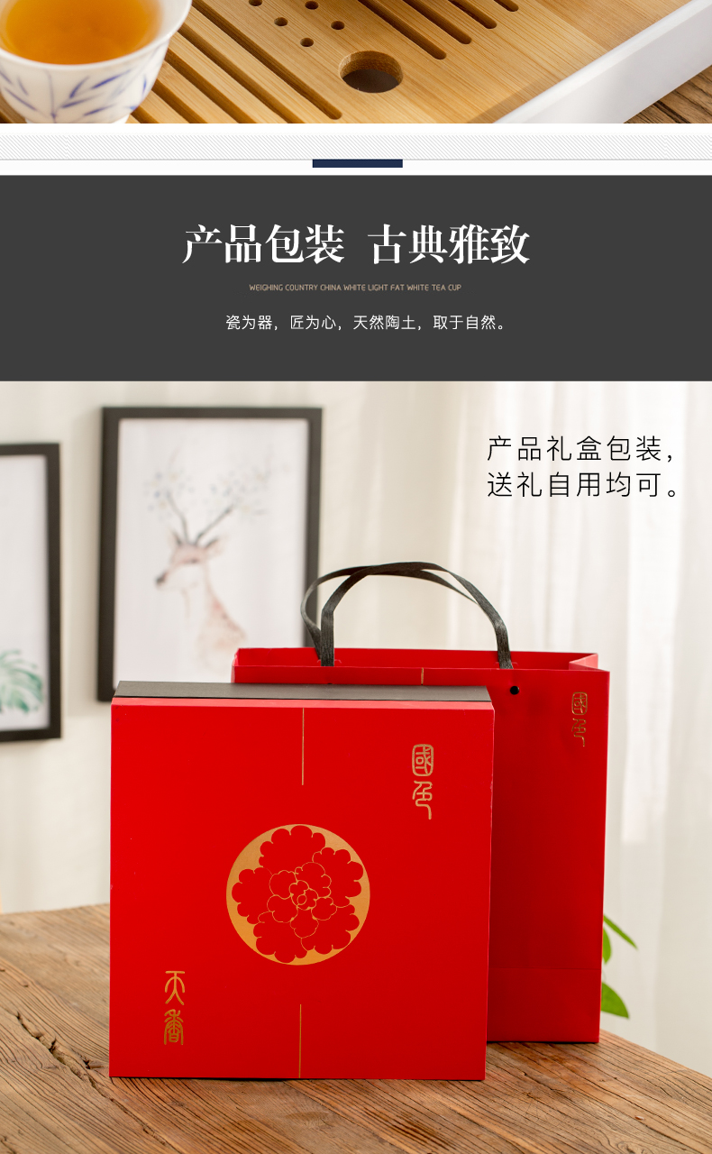 Jingdezhen hand - made tureen kung fu tea set household of Chinese style of blue and white porcelain ceramic cups teapot gift boxes