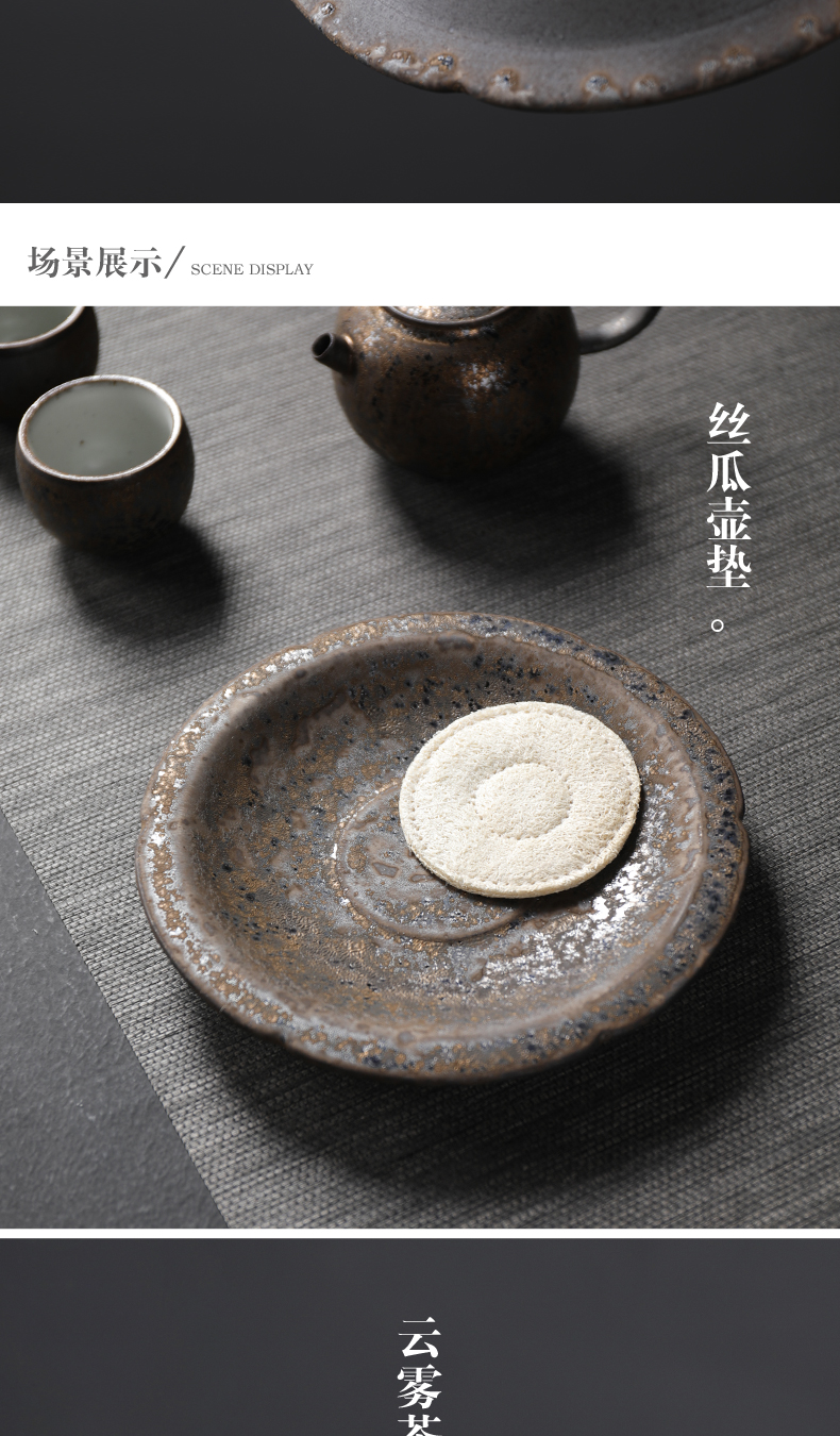 Poly real sheng rust glaze thick ceramic gold Japanese imitated copper little teapot kung fu tea set ceramic cups household restoring ancient ways
