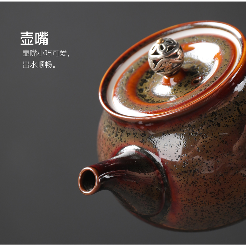 Poly real (sheng built one side teapot ceramics single pot of Japanese side keep pot hot kung fu the teapot household utensils