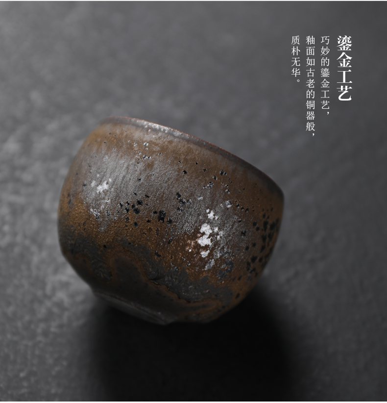 Poly real (sheng gold ceramic glaze iron teapot glazed pottery pot kung fu tea pot teapot Japanese girder single pot of tea