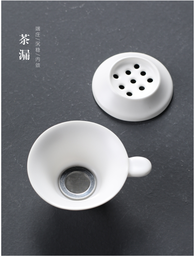 Ceramic tureen tea sets tea tray was kung fu tea cups dry terms household contracted tea of a complete set of white porcelain