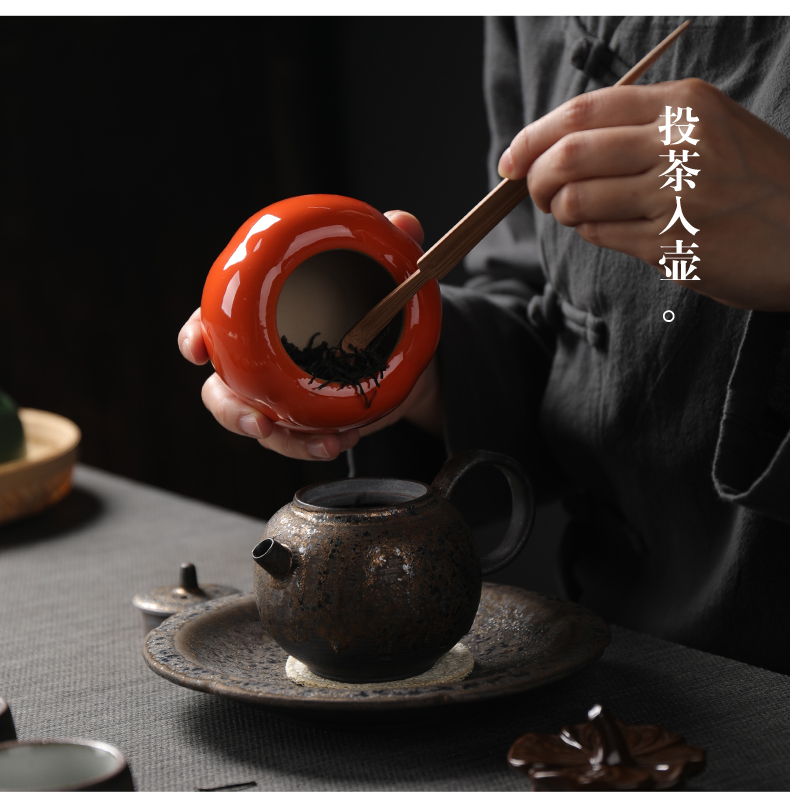 Persimmon tea as cans ceramic large mini household creative seal storage POTS furnishing articles all the best gift box package