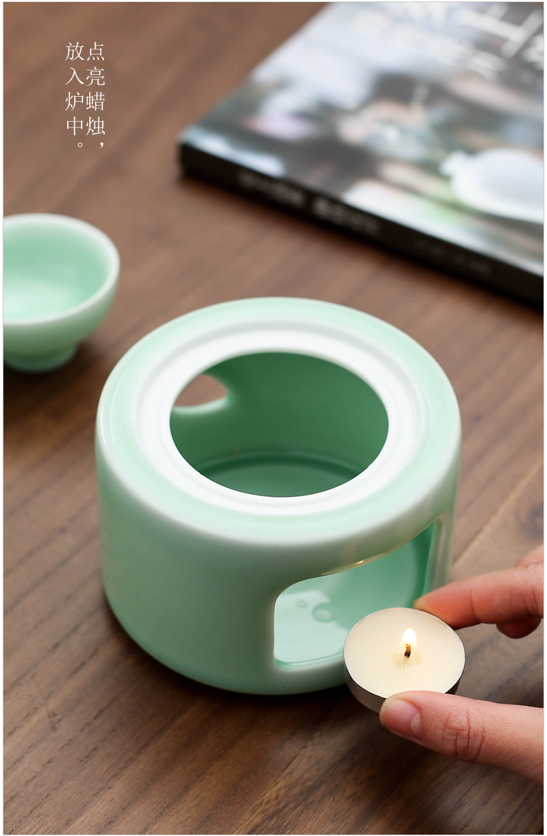 Zen celadon household ceramic Japanese - style wine wine wine suits for small a small handleless wine cup with wine liquor cup firing hip flask