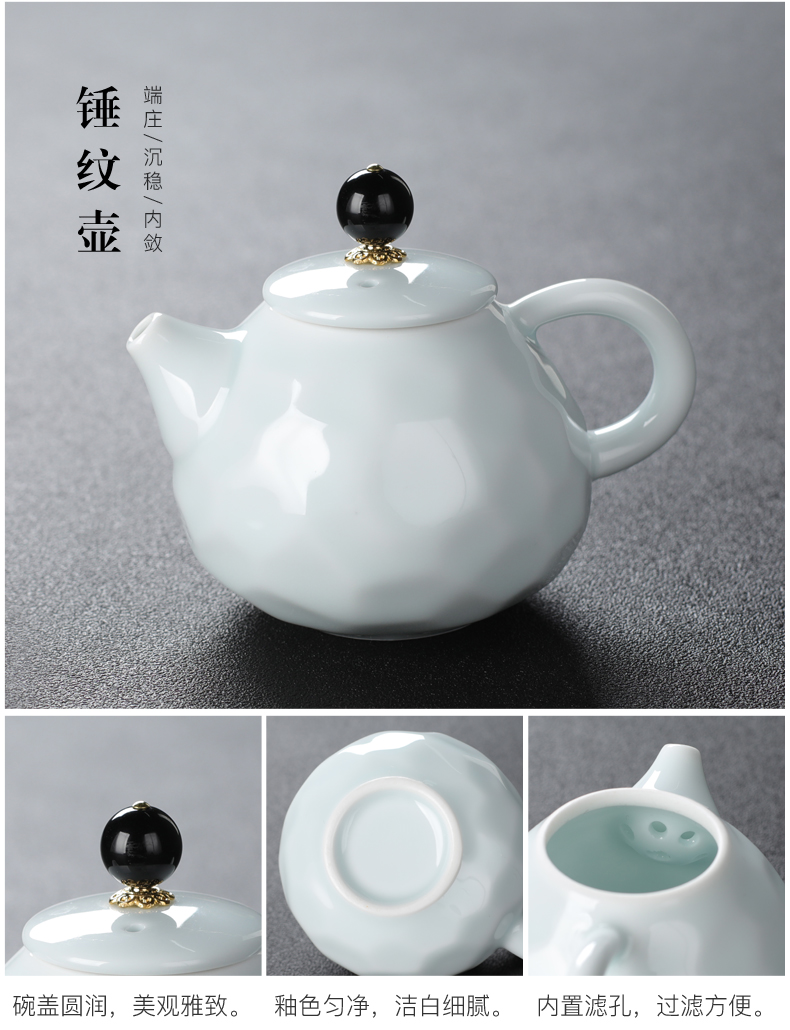 Japanese tea set suit small household contracted and I teapot teacup tea tray table zen tea ceramic kung fu tea set