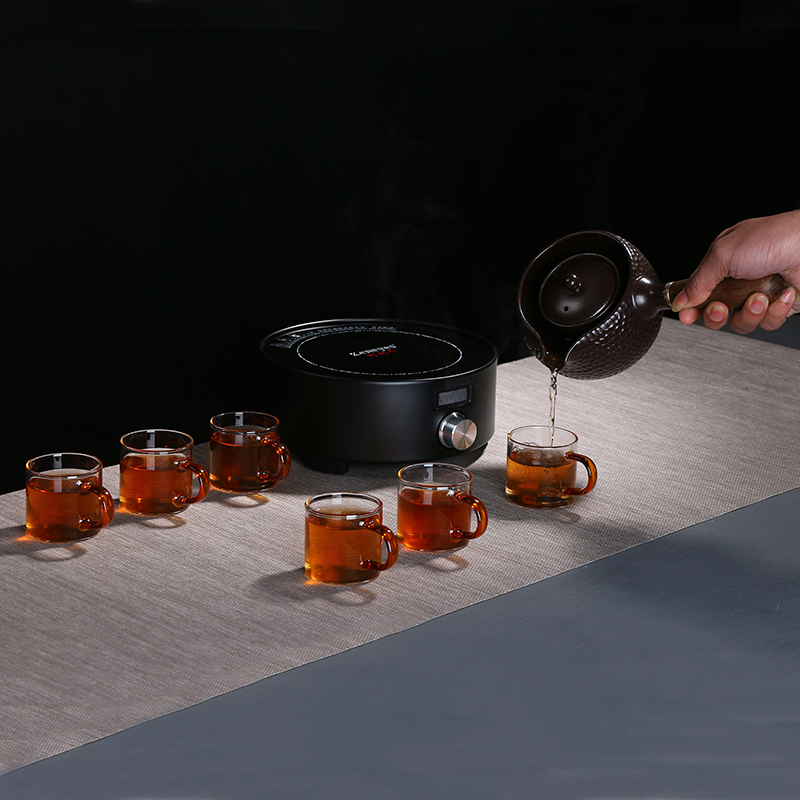 Poly real (sheng ceramic boiling tea stove black tea scented tea kettle boil tea ware side the Japanese mercifully tea pot pot TaoLu household electricity