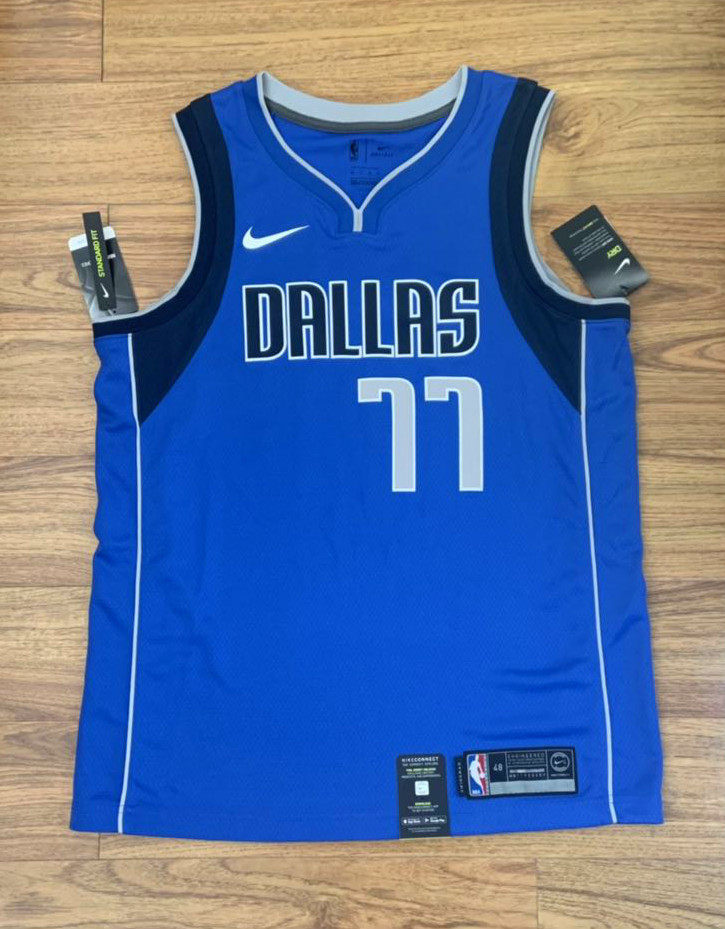 Spot NIKE 077 Doncic sw lone-man jersey team limited to 864469-487 blue