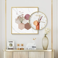 Nordic Restaurant Clock Home Wall Clock 2025 Новый стиль стильный легкая роскошная гостиная творческая столовая столовая.