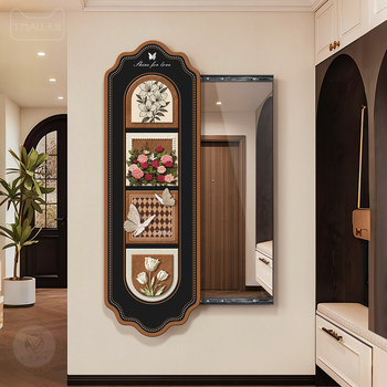 Medieval style entrance hole board invisible full-length mirror