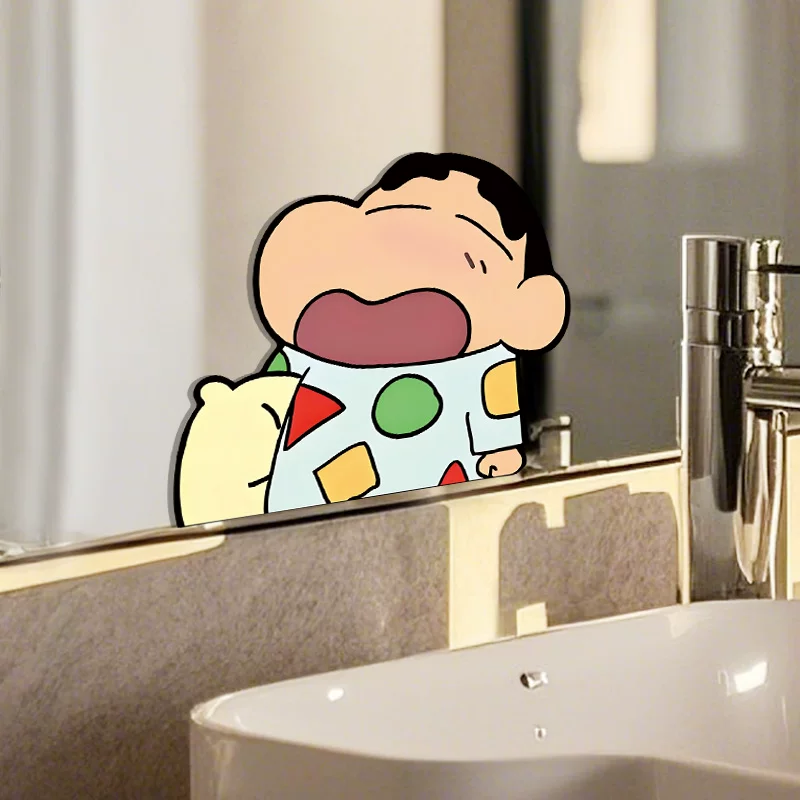 Mirror for bedroom, cute stickers, glass waterproof sticker, mirror effect