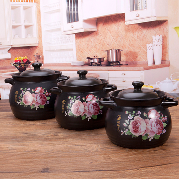 The kitchen jingdezhen casseroles, high temperature resistant soup pot fire health ceramic casserole creative kitchenware high heat - resistant soup pot