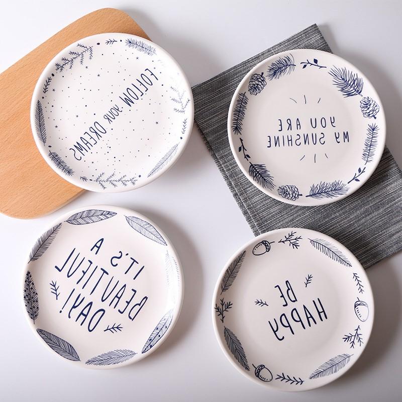 The kitchen creative dinner plate breakfast hotel ceramic plate to use cake plates straight suit manufacturer