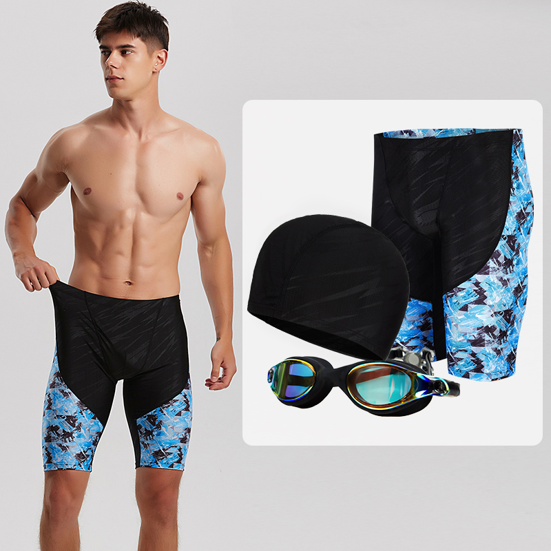 Large size for men fat 200 catty swimming equipped flat angle 50% Pants Suit Quick Dry Professional Swimsuit Pants Adult Fat 300