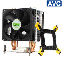  AVC 4 copper tube CPU cooler 1366 dual server motherboard X58 X79 2011CPU fan 1155