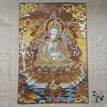 Retro Tibet Tangka Nepal embroidered Tangka Huang Caiyu Shi Hangjiang Hangjiang Hangjiang Master Buddha