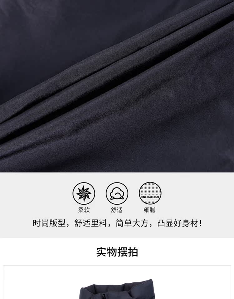 Anta nam xuống áo khoác vest không tay 2019 mùa xuân mới đứng cổ áo ngụy trang ấm áp áo thể thao giản dị nam - Áo thể thao áo khoác thể thao