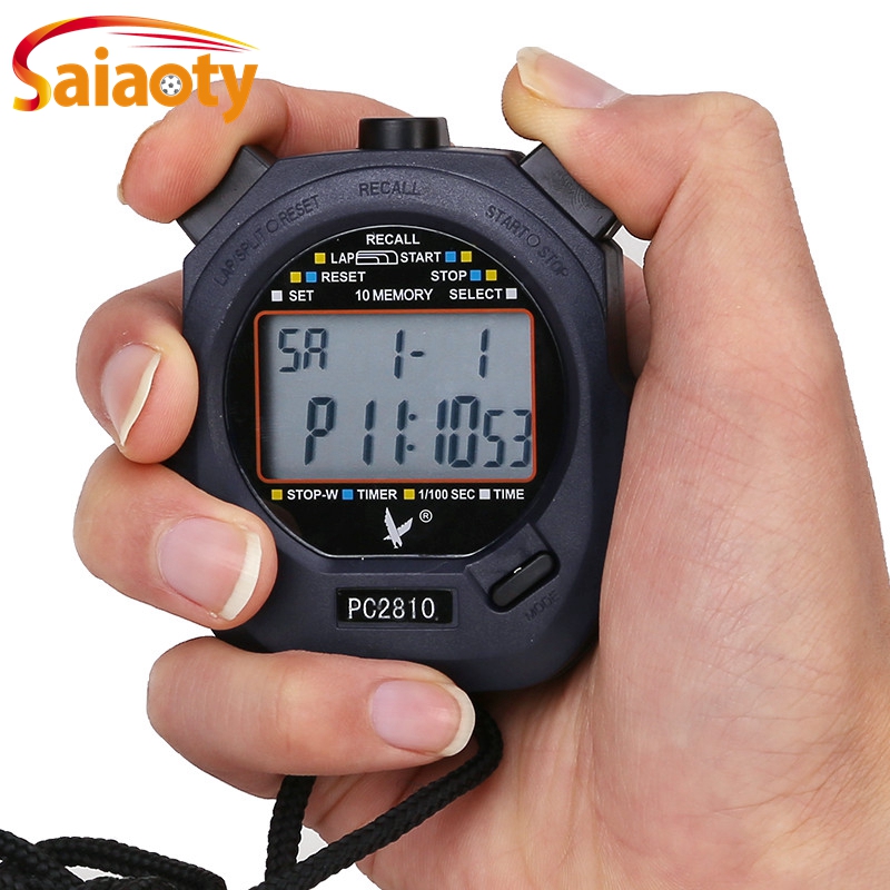 PC2810 two rows of 10-meter-timer Tianfu pc70 stopwatch electronic track-and-field timer double-row 30 meters seconds