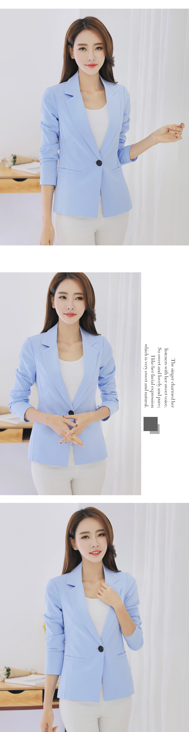 Xuân 2018 phiên bản Hàn Quốc mới của áo khoác nữ nhỏ phù hợp với áo khoác mỏng Thời trang áo khoác giản dị áo blazer nữ