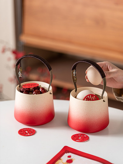 子孙桶结婚婚庆用品大全出嫁用喜事新婚娘家陪嫁女方红色嫁妆喜桶