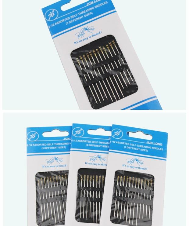 Kim không dùng kim tiêm mà không cần xâu kim Kim khâu tay cho người già kim kim mù Công cụ may DIY - Công cụ & vật liệu may DIY kéo bấm chỉ