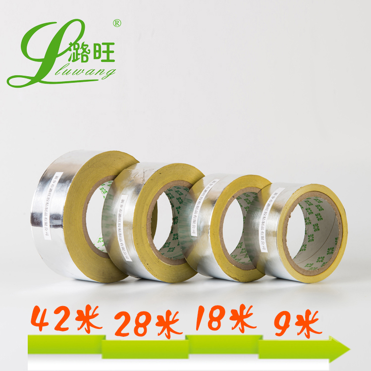Nhôm chịu nhiệt độ cao băng keo nước ống niêm phong không thấm nước mui xe bẫy băng keo dán lá thiếc 50MM * 18M - Băng keo băng keo giấy chống thấm