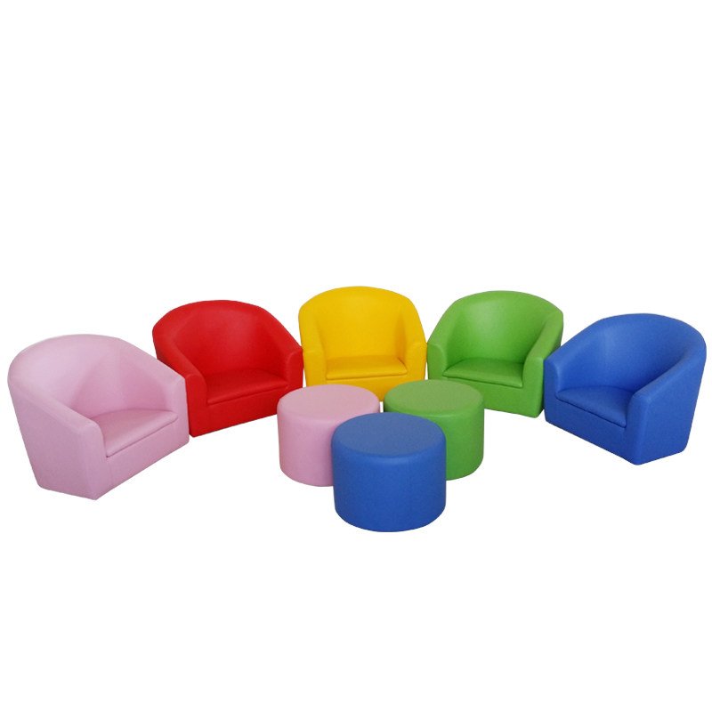 Kindergarten early education center combination children's sofa chair single cute simple boy girl princess small leather sofa