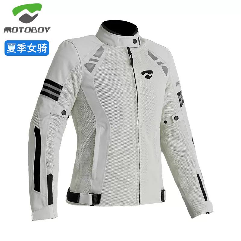Motoboy Summer Motorcycle Riding Suit for Women, All-Season Anti-Fall and Waterproof Racing Motorcycle Suit, Rider Warm Jacket