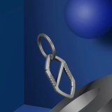 Металлический креативный брелок, простой и элегантный дизайн, делается под заказ