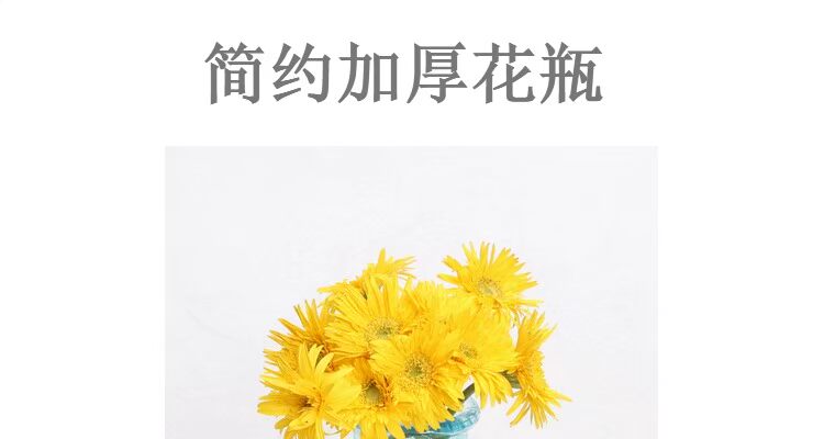 Bình thủy tinh sọc dọc đơn giản nhỏ mới rõ ràng 99 gói hoa tháng một bình hoa thủy tinh dày - Vase / Bồn hoa & Kệ bình cắm hoa thủy tinh