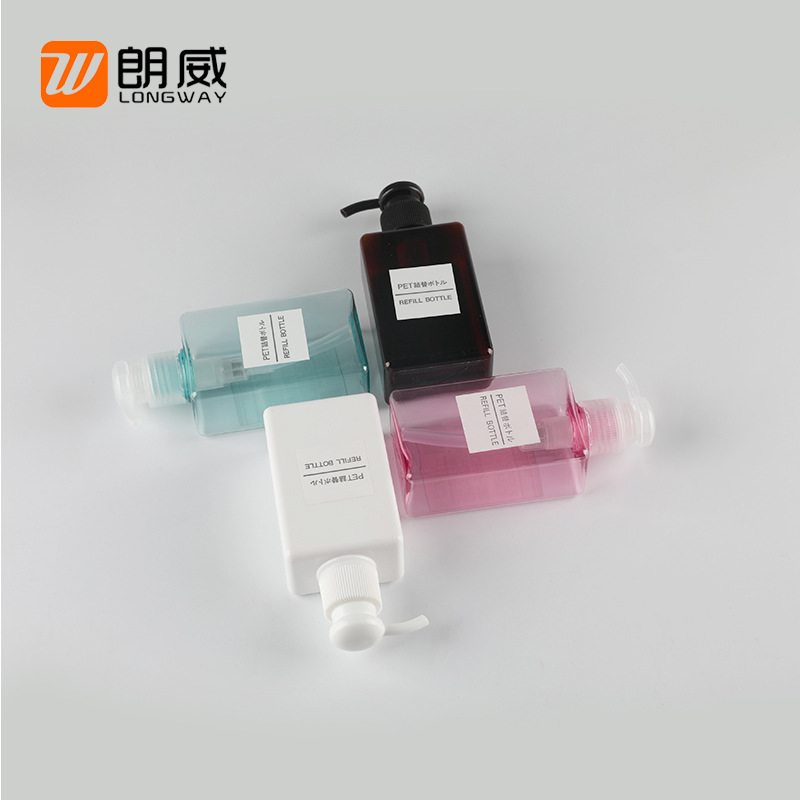 150ml square lotion bottle shower gel bottle hand sanitizer bottle PETG material is easy to use and more durable SNM lotion device