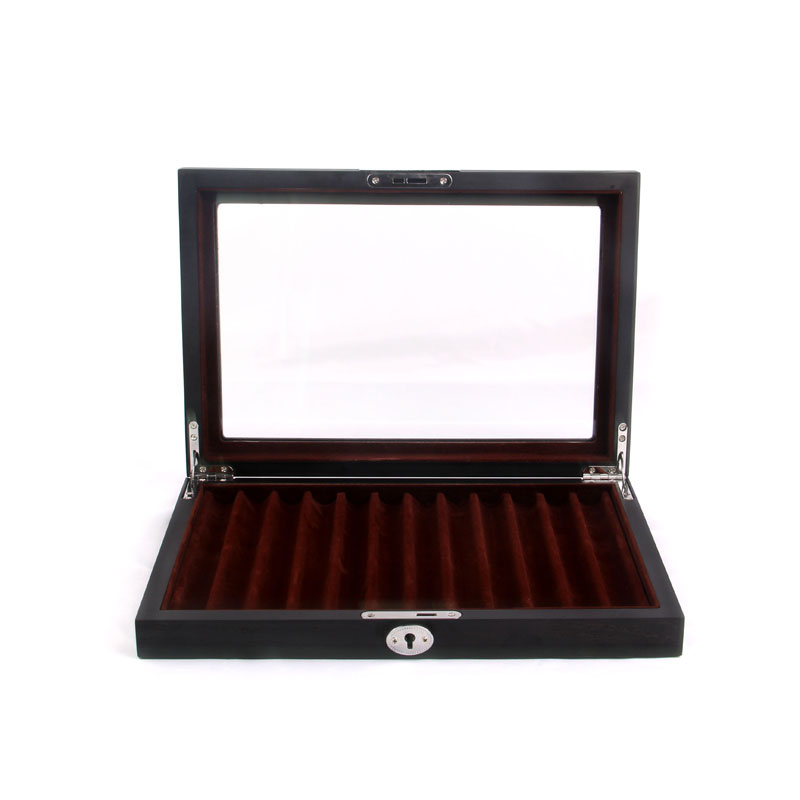 12-bit storage box multi-layer wooden box with lock famous pen collection box high-end pen box display stand stationery storage box