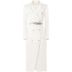 Áo khoác trắng phù hợp với nữ thiết kế cảm giác thích hợp giữa chiều dài phong cách 2021 mùa thu và mùa đông mới của phụ nữ tính khí phù hợp với thủy triều áo gió - Business Suit