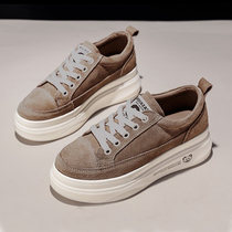 Givenivan Clear Laze Goddess Van ~ Autumn New Board Shoes Pine Pastry Shoes Ins Tide Single Shoes Plus Suede Winter