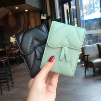 Fashion sheepskin drivers license holster female real leather personality creative card bag female small ultra-thin multi-card position large capacity tide