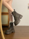 Thick-Soled Martin Boots for Women, 2025 New Style, Summer and Autumn Casual Versatile British Style Slim Short Boots